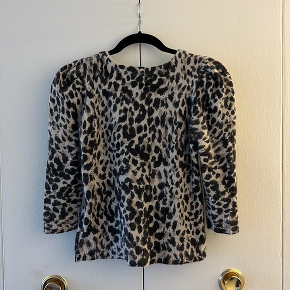 H&M; Size S; Animal Print Black, Cream&Tan - Picture 2 of 2